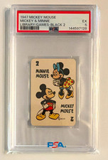 1947 Mickey Mouse & Minnie Library Games Black #2 PSA 5 EX Disney Russell picture
