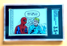 1966 Donruss Marvel Super Heroes #34 SPIDERMAN Fly The Kite SGC 3.5 picture
