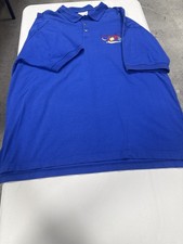 Vintage Walt Disney World Embroidered Parks Logo Polo Shirt Royal Blue XL picture