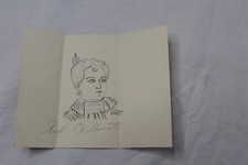  1900's Hand Sketched Pencil On Paper Original Artwork Antique picture
