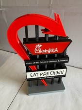 Chick-Fil-A Restaurant Mini Road Sign Diorama Hot Wheels 3d Printed 6 Tall picture