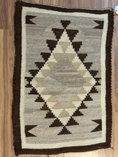 Antique Crystal Navajo Rug 1920s 19”x27.5” picture