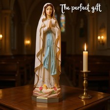 11.5 inch Virgin Mary Statue Our Lady of Lourdes Catholic Blessed Mother Gift picture