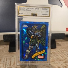 2025 Topps Chrome Marvel Sapphire Doctor Doom #148 AGS GEM-MT 10 picture