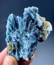355Cts Indicolite Tourmaline Crystals Bunch With Specimen From Afghanistan. picture