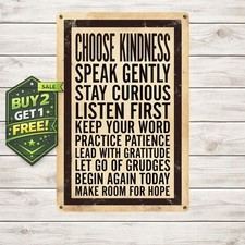 Inspirational Quote Iron Metal Sign Retro Motivational Home Wall Decor 8x12 picture
