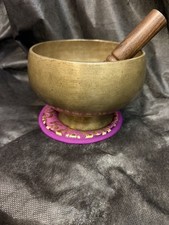 Large Antique Healing Yoga Naga pedestal handmade Singing Bowl 6.5