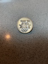 Vintage LA Olympic Games Team USA 1984 Logo Bronze Tone Pin picture