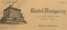 Hotel Dempsey Letterhead Macon Georgia Vintage Collectible Ephemera 1940s picture