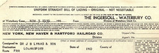 1939 INGERSOLL-WATERBURY CO CONN. NY NEW HAVEN HARTFORD RAILROAD SHIPMENT Z7056 picture