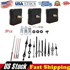 3PCS DIY Wall Quartz Clock Movement Mechanism Replacement Repair Tool Parts Kits picture
