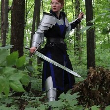 Female Lady Armor Costume steel SCA Medieval Suit Lady Cuirass Costume Armor picture