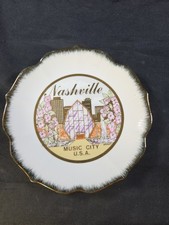Scotty MICA Chokin 24k Gold Souvenir Nashville Tennessee Music City U.S.A. Plate picture