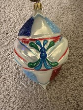 Grandmas Own Vintage Fantasia Christopher Radko  Ornament Tear Drop picture