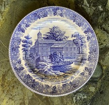 Old English Staffordshire Collector Plate - Old Slater Mill Pawtucket RI picture