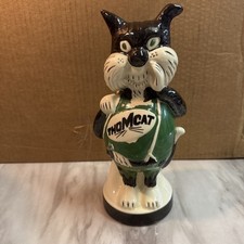 Rare Vintage 1970's Thomcat Publishing Ceramic Advertising Cat Coin Bank picture