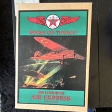 Texaco 1929 Lockheed Air Express Diecast Aircraft Coin Bank Original Gas & Oil picture