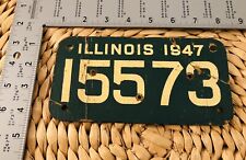 1947 Illinois MOTORCYCLE License Plate ALPCA Harley Davidson Indian Norton 15573 picture