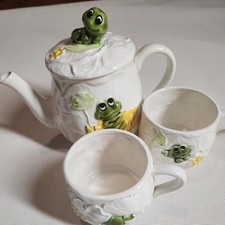 Vtg Sears Roebuck 1978 Neil The Frog Rare Htf Tea Pot With Lid 70s VGC picture