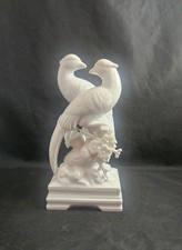 Vintage 1979 Fitz & Floyd Blanc De Chine Love Birds 8⅛