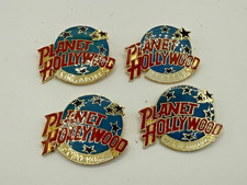 Planet Hollywood Pins - Lot Of 4: Seattle, Hong Kong, Singapore, Mall of America picture