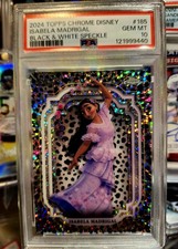 2024 Topps Chrome Disney ISABELA #185 Black & White Speckle /101 PSA 10 Pop 12 picture