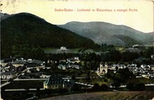 Old postcard Baden-Baden-Lichtental with orphanage GERMANY (889725) picture