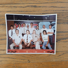 VINTAGE 1980's MCDONNELL DOUGLAS GROUP WORK PHOTO W/ MEXICAN AMERICAN COOL GUY picture