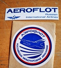 AEROFLOT  IL-96 & AEROFLOT Soviet Russian International Airline Stickers picture