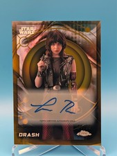2026 Topps Chrome Star Wars Drash Sophie Thatcher Auto Book of BobaFett /50 GOLD picture
