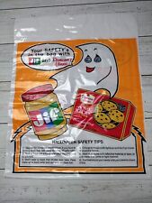 Vintage Halloween Trick Or Treat Bag Trippy Ghost Duncan Hines Jif 90s picture