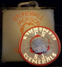 STONEWALL JACKSON Generals Seat Cushion Hat School Charleston West Virginia WV picture