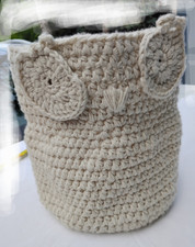 Crochet Owl Basket picture