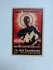 J. Howard Miller? 1943 WWII US steel Art institute Pittsburgh poster book plate picture