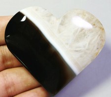 Natural Beautiful Orca Agate With Quartz Crystal Palm Stone Heart Reiki Healing picture