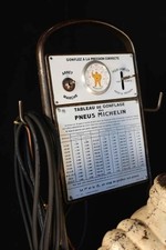 Michelin: 3 aluminum plates large compressor inflator Bibendum - reproduction picture