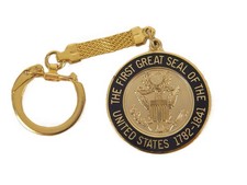 Vintage The First Great Seal Of The United States National Archives Keychain picture