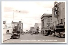 Billings Montana~North Broadway~Fox Theater: Desert Victory~Music~WWII 1944 RPPC picture