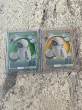 2026 Topps Disney Chrome EVE Numbered Refractor Lot Gold /50 & Green /99 WALL-E picture