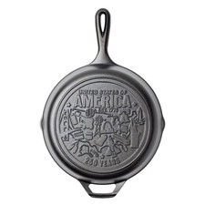 Lodge Pre-Seasoned Cast Iron Skillet, 10.25 Inches, USA Icons L8SKA250 picture