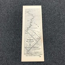 1920s AAA Auto Club SoCal Pasadena to Mount Wilson California Strip Road Map #37 picture