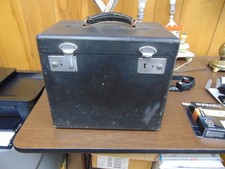 Vintage 1937 Singer 221 Featherweight Sewing Machine Case with attachments. picture