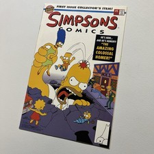 Simpsons Comics #1 Bartcode Variant - Bongo Comics 1993 Midgrade picture