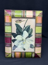 JAY STRONGWATER Swarovski Crystals Enamel Frame, 9 1/4
