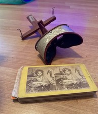 Antique Stereoscope 1897 With 12 Cards picture