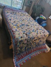 Vintage Yo Yo Quilt ~ Huge 70