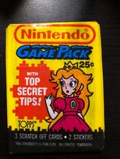 NINTENDO GamePack Trading Cards 1989 Topps Unopened- Princess Peach picture