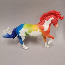 Breyer Traditional Fireheart Custom Rainbow Horse Decorator Model by Kelsey New picture