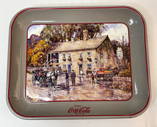 Vintage Coca Cola Headley Inn Metal Serving Tray Leslie Cope Zanesville Ohio picture