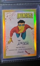 Invincible Keepsake Season 1 10/15 Zero Suite Mark Gold Laser Signagraph Card picture